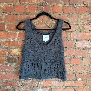Aerie Charcoal Knit Tank Top